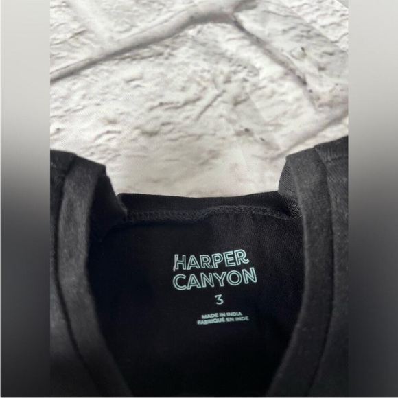 Harper Canyon Black and White Short Sleeve Tees size 3 - Picture 4 of 4